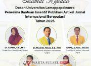 5 Dosen Unipol Soppeng Terima Insentif Publikasi Jurnal Internasional