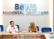 Bahas Ketersediaan Air Bersih,Wabup Soppeng Temui Kepala BBWS
