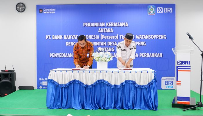 BRI Soppeng dan Pemdes Teken MoU, Perkuat Sinergi Tingkatkan Layanan Perbankan