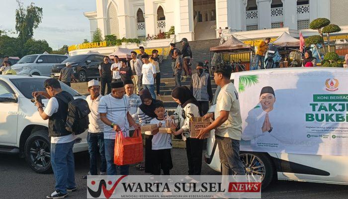 Tebar Kebaikan, KONI Soppeng Berbagai Takjil dan Buka Puasa Bersama