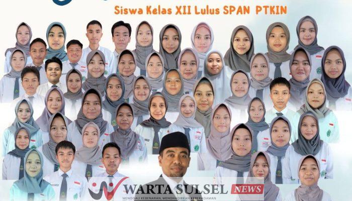 Bukti Nyata Keunggulan, 54 Siswa MAN 1 Soppeng Lolos SPAN-PTKIN 2026