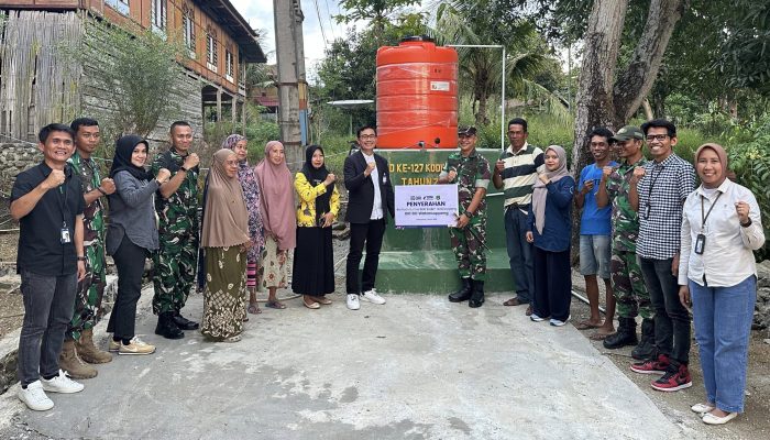 BRI Peduli, Serahkan Bantuan Sumur Bor di Program TMMD Desa Jampu