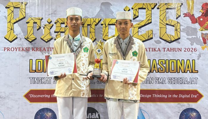 Bangga! Dua Siswa MA DDI Pattojo Lolos Ke Tingkat Nasional Lomba Matematika