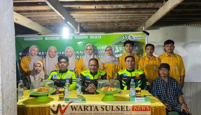 Kampus Berdampak, KKN UNIPOL Gandeng Polres Soppeng Sosialisasikan Kamseltibcar Lantas & Call Center 110 