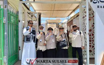 Jelang Armuzna, Petugas Kloter UPG 01 Bersama Syarikah Rakeen Mashariq Survei Lokasi