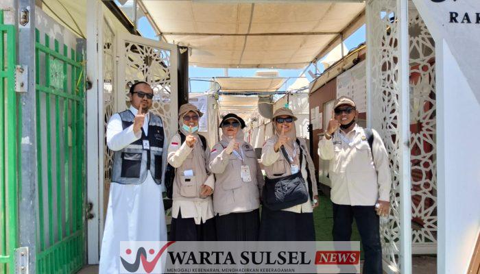 Jelang Armuzna, Petugas Kloter UPG 01 Bersama Syarikah Rakeen Mashariq Survei Lokasi