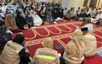 PPIH Kloter UPG 01, PHD, dan KBIH KKB Saudi Arabia Mantapkan Manasik Jelang Armuzna
