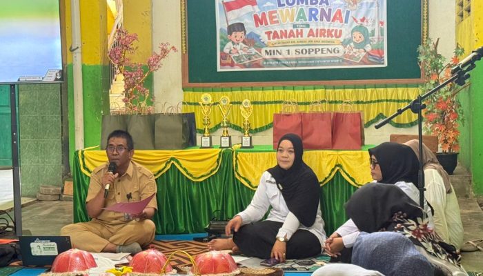 Asah Kreativitas Sejak Dini, MIN 1 Soppeng Gelar Lomba Mewarnai