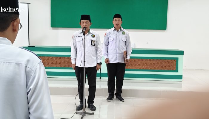 Tingkatkan Kedisiplinan dan Pelayanan, ASN Kemenag Soppeng Gelar Apel Pagi