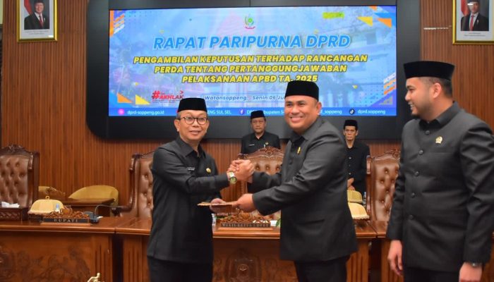 Sah! Pemkab dan DPRD Soppeng Kompak Selesaikan Ranperda APBD 2025
