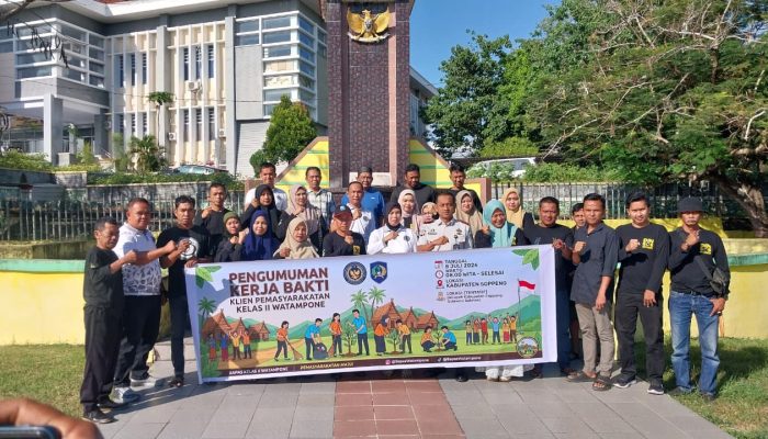 Sinergi Rutan Watansoppeng dan Bapas Watampone Gelar Aksi Sosial Humanis