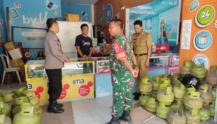 Tiga Pilar Kelurahan Lemba Sambangi Pangkalan Gas  Cegah Kelangkaan & Lonjakan Harga