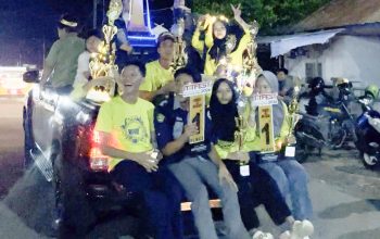 Bawa Pulang Piala MIMFEST, Marching Band MTsN Soppeng Gelar Parade Juara