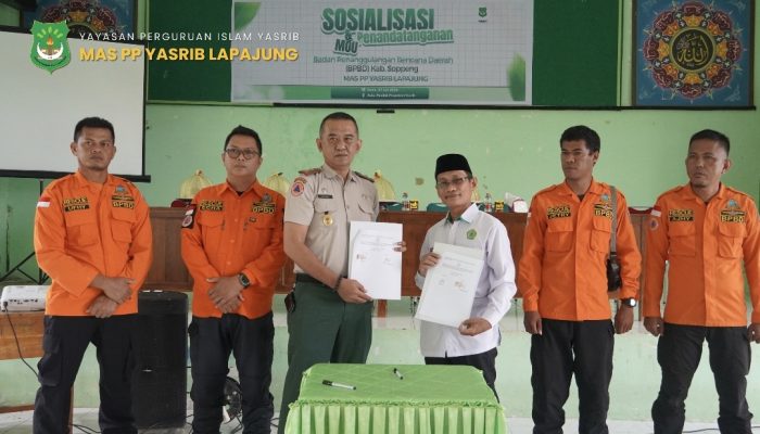 MA PP. Yasrib Lapajung dan BPBD Soppeng Berkolaborasi Wujudkan Madrasah Tangguh