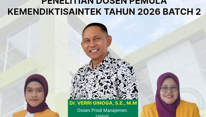 Tembus Tingkat Nasional, Tiga Dosen Terbaik UNIPOL Raih Hibah Kemdiktisaintek