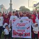 Semarak HUT RI, Jajaran Kantor Kemenag Soppeng Antusias Ikuti Gerak Jalan Santai