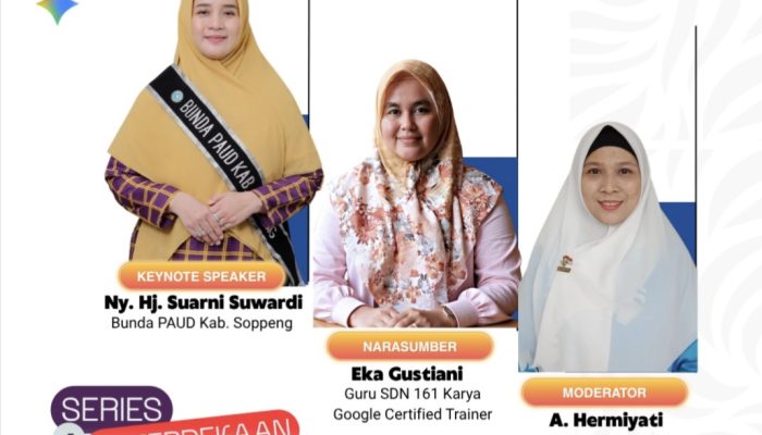 Semarak Kemerdekaan, GEG Indonesia dan Bunda PAUD Soppeng Gelar Webinar AI