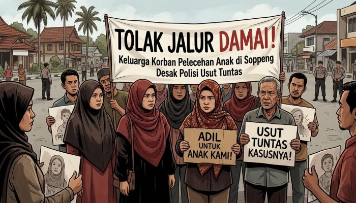 Tolak Jalur Damai! Keluarga Korban Pelecehan Anak di Soppeng Desak Polisi Usut Tuntas