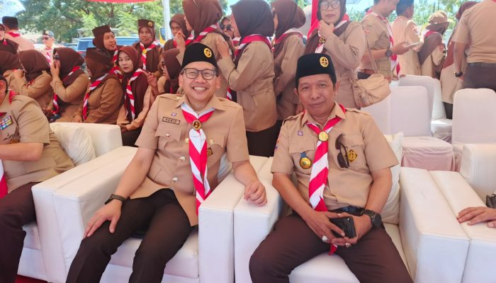 Kakan Kemenag Soppeng Bakar Semangat Kontingen Kemah Pramuka Madrasah Sulsel