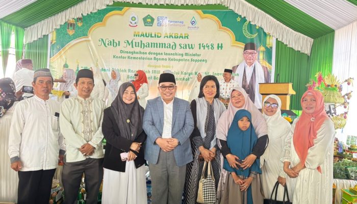 Semarak Maulid Nabi di Kemenag Soppeng Libatkan Tokoh Lintas Agama