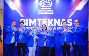 Kawal Demokrasi dan Ekonomi, Anarchie Arus Bakti Hadiri Bimtek Nasional Seperempat Abad Partai Demokrat