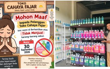 Pamit! Toko Cahaya Fajar Barru Resmi Tutup dan Siap Dikontrakkan Pemilik