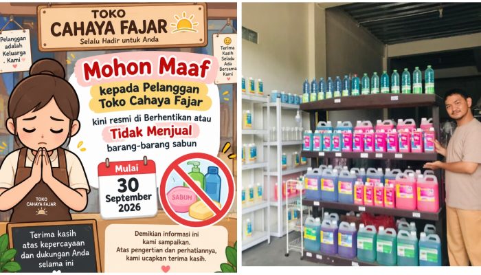 Pamit! Toko Cahaya Fajar Barru Resmi Tutup dan Siap Dikontrakkan Pemilik