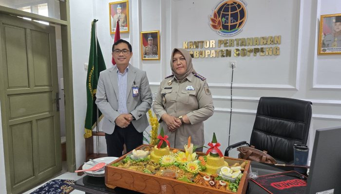 Lintas Sinergi, Pinca BRI Soppeng Sambangi BPN Soppeng Berikan Ucapan Selamat Hantaru