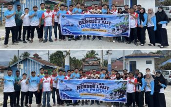 Aksi Keren Harhubnas ke-55: Pelabuhan Bungku Bersihkan Pesisir dan Gelar Patroli Laut