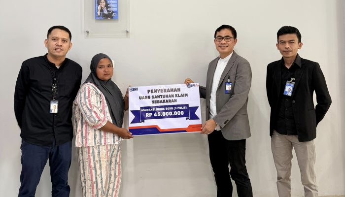 Rumahnya Terbakar Wardihan Dapat Santunan Asuransi BRINS dari BRI