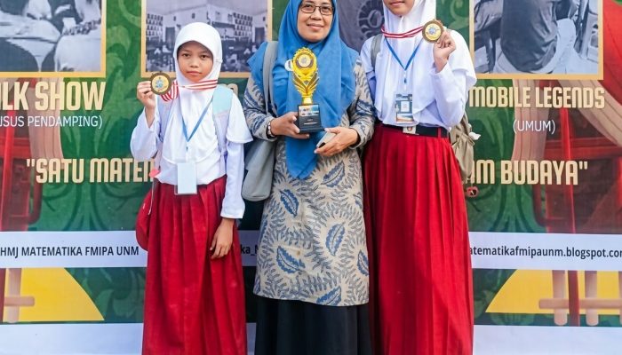 Dua Siswa SDN 1 Lamappoleware Ukir Prestasi di Ajang GEOMETRI UNM 2026