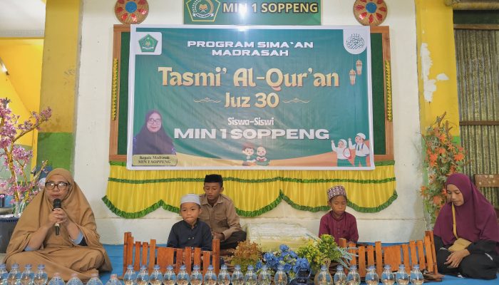 MIN 1 Soppeng Gelar Tasmi’ Al-Qur’an Juz 30, Wujud Komitmen Lahirkan Generasi Qur’ani