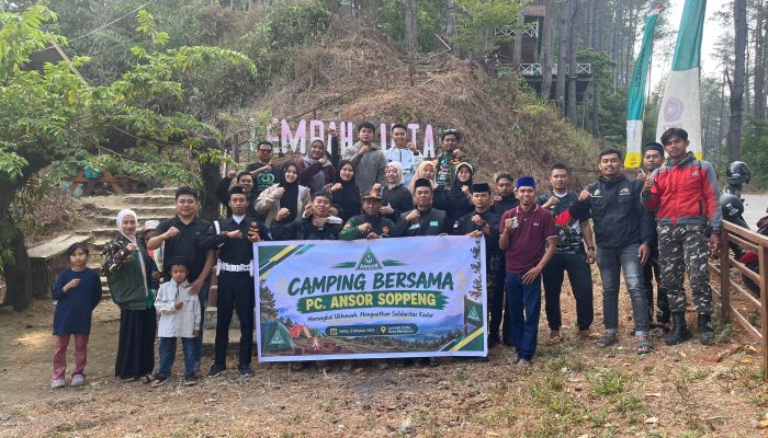​Gelar Camping Bersama, PC Ansor Soppeng Resmi Bentuk Pengurus PAC Kecamatan