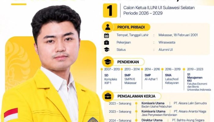 ​Usung Spirit Kolaborasi, Pengusaha Muda Andi Adrian Siap Pimpin ILUNI UI Sulsel