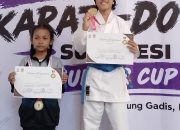 Kecil-Kecil Cabe Rawit, Adifa Zaskia Ramadhani Borong Dua Emas Karate di Sulbar