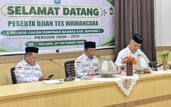 10 Kandidat Capim BAZNAS Soppeng Lolos Seleksi Wawancara, Ini Daftar Namanya